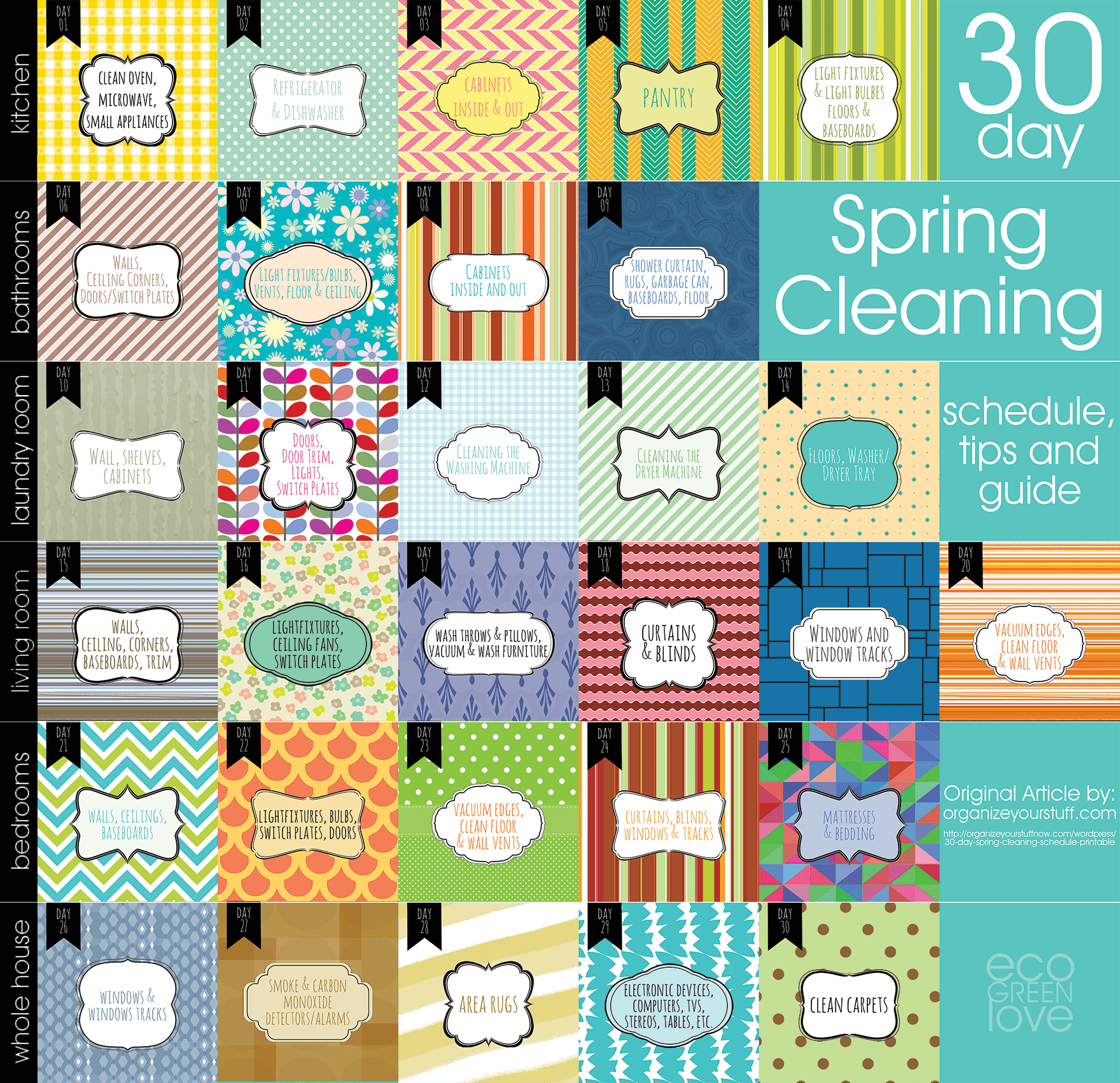 Spring Cleaning Guides & Tips [Program] | ecogreenlove