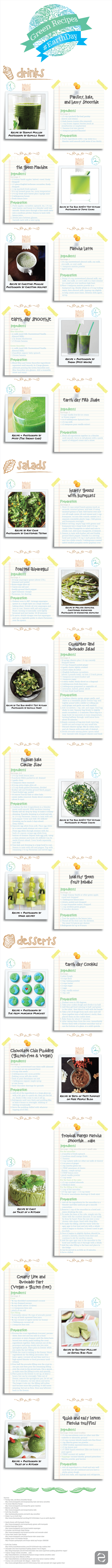 Green Recipes for Earth Day | ecogreenlove