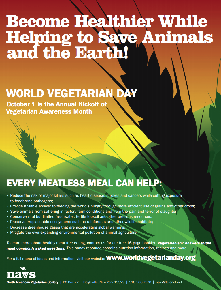 Environmental Dates: World Vegetarian Day | ecogreenlove