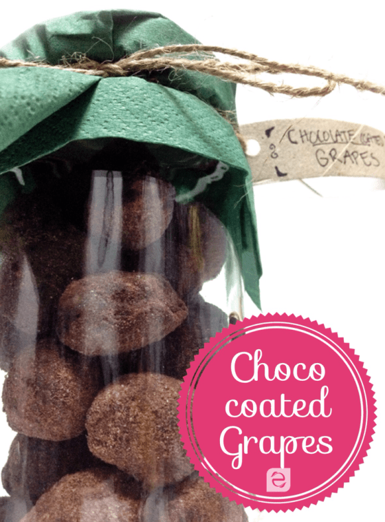 Recipe Food Gift: Chocolate Coated Grapes | ecogreenlove