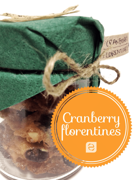 Food Gift Recipe: Cranberry Florentines | ecogreenlove
