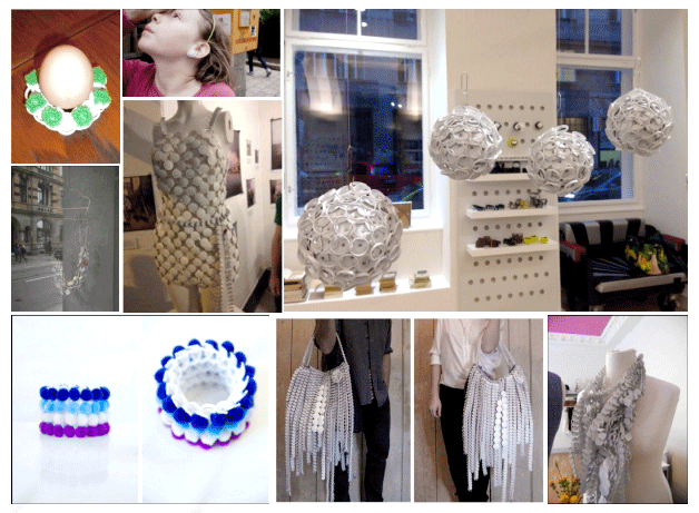 Reusing Plastic Pull Tabs • Milchring Austria art project | ecogreenlove