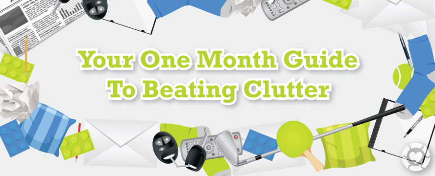 Conquer Clutter in a Month [Infographic] | ecogreenlove