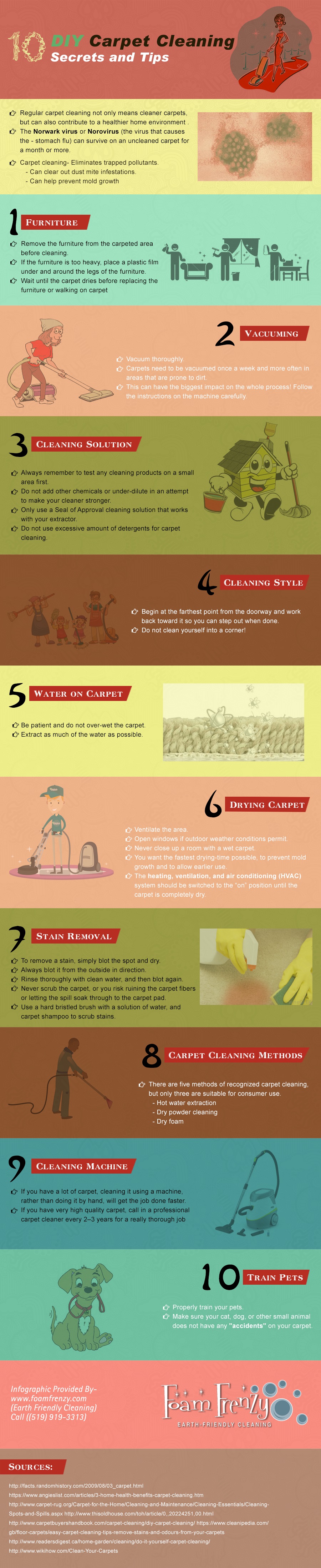 DIY Carpet Cleaning Secrets & Tips (Infographic) | ecogreenlove
