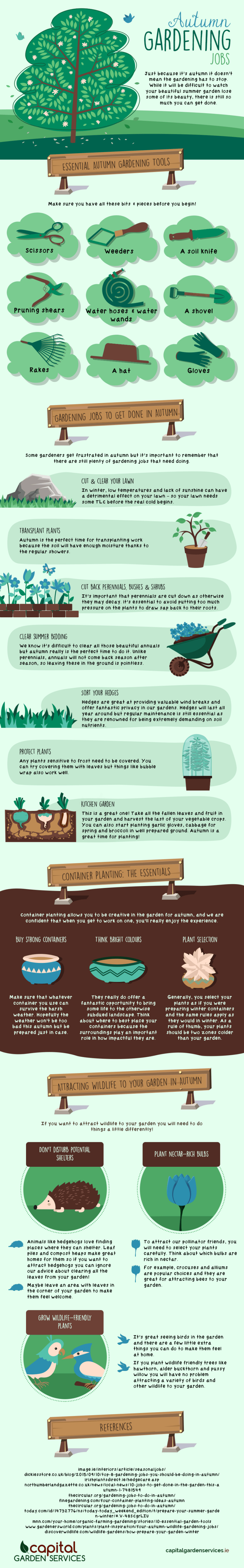 Autumn Gardening Jobs [Infographic] | ecogreenlove