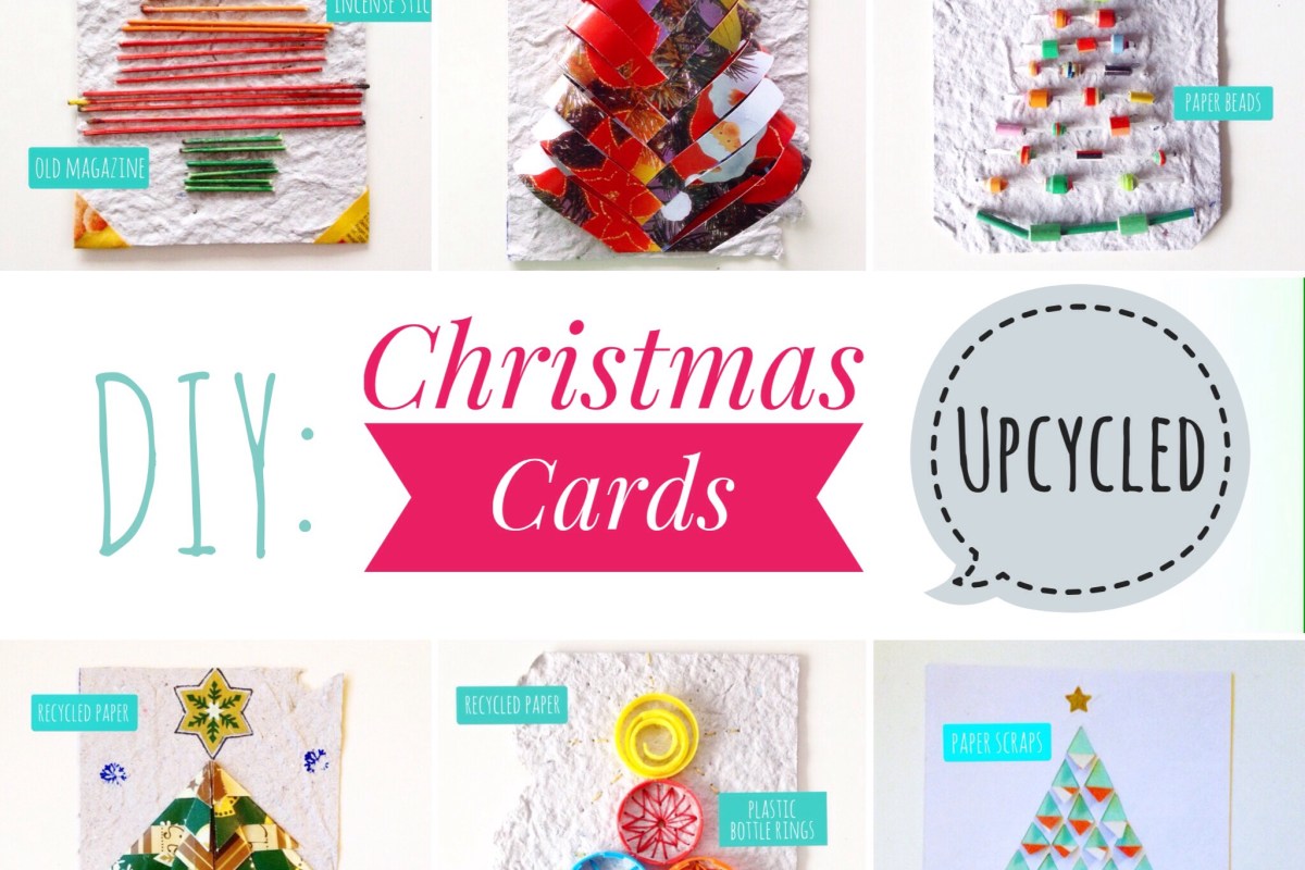 DIY: Recycled Christmas Cards | ecogreenlove