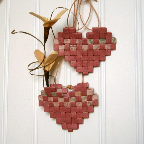 Upcycled Valentine's Cards | ecogreenlove