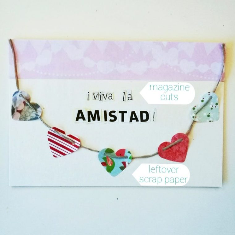 Upcycled Valentine's Cards | ecogreenlove