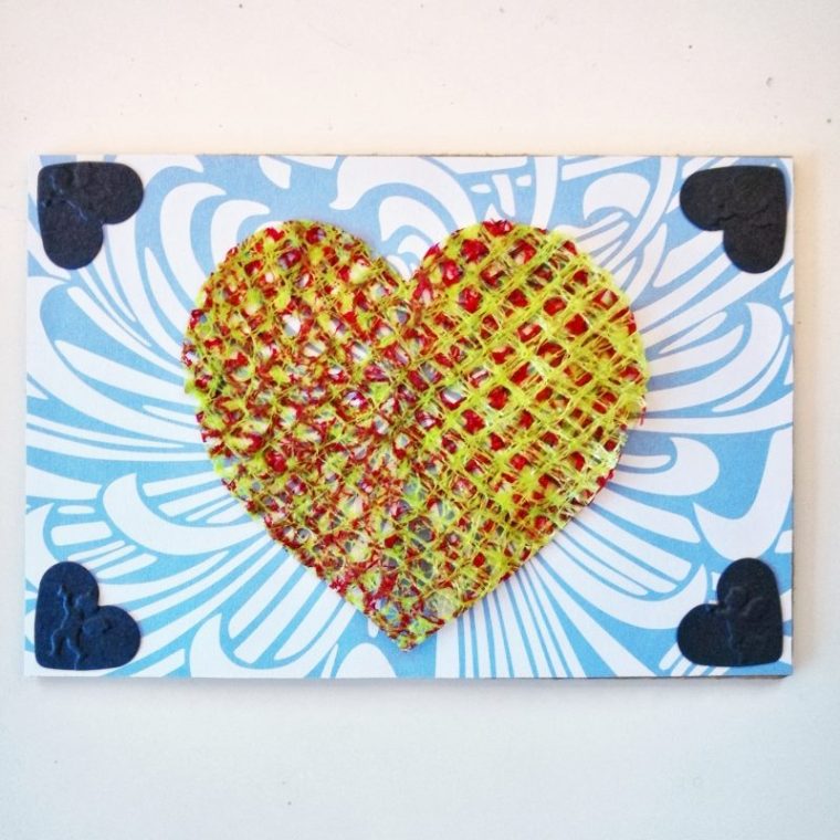 Upcycled Valentine's Cards | ecogreenlove