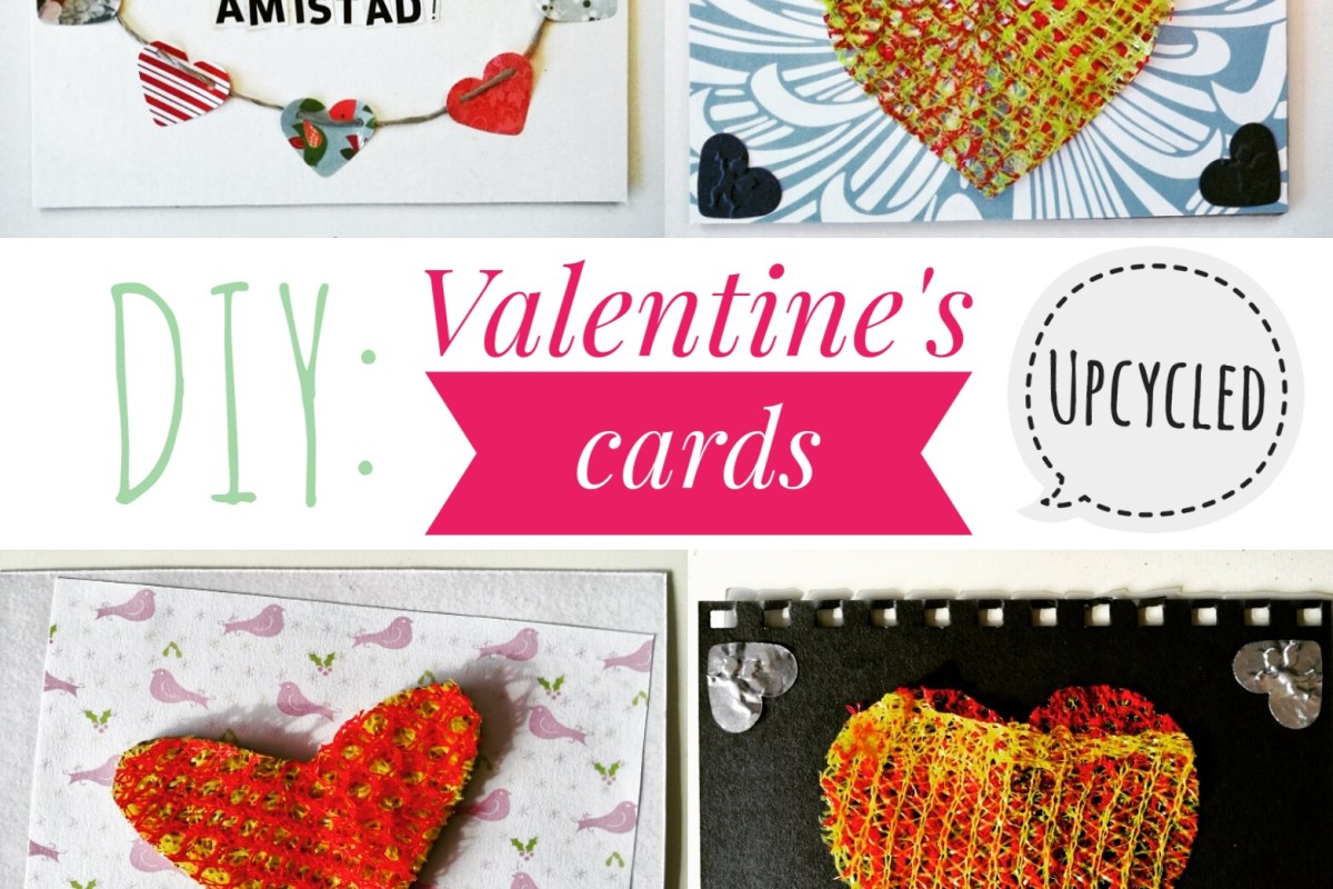 Upcycled Valentine's Cards | ecogreenlove