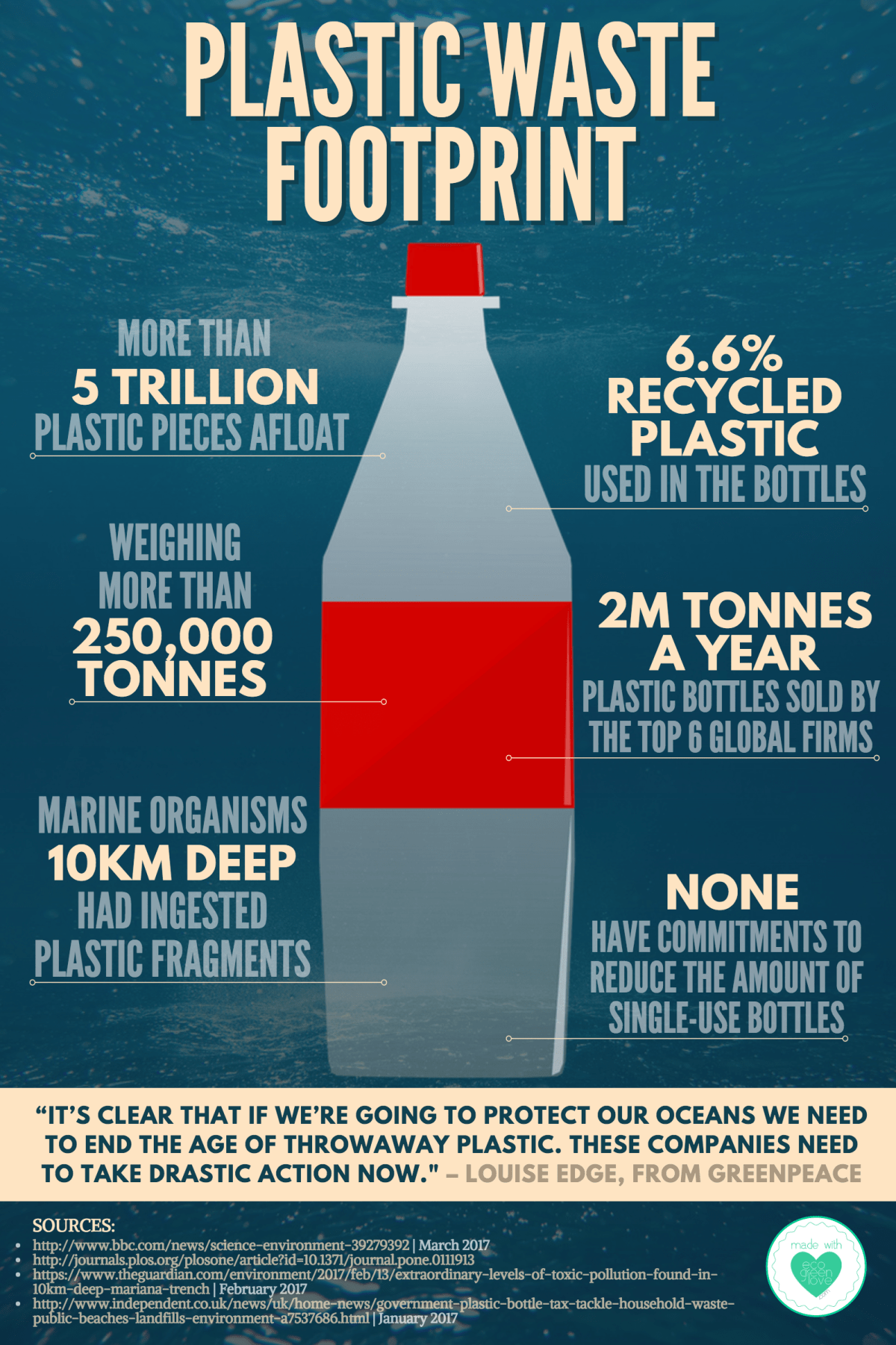 Plastic Waste Footprint [Infographic] | ecogreenlove