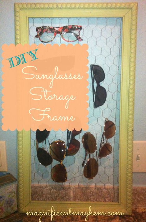 Sunglasses holder frame • Creative Ways to Repurpose Eyeglasses | ecogreenlove
