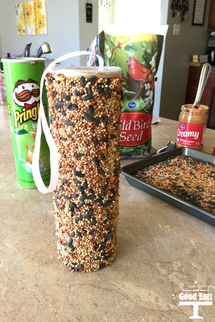 Bird seed feeder • Creative Ways to Repurpose Pringles can tubes | ecogreenlove Bird seed feeder • Creative Ways to Repurpose Pringles can tubes | ecogreenlove