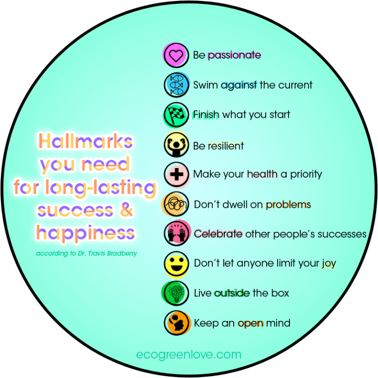 Keys to be Successful and Happy for a long-term [Visual] | ecogreenlove
