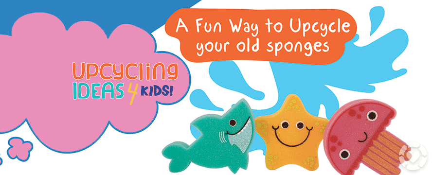 Upcycling old Sponges with your Kids&nbsp;[Infographic]