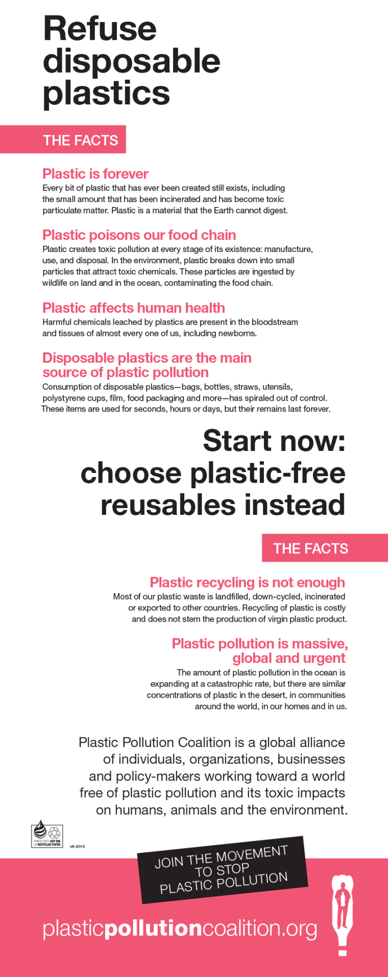 Refuse disposable Plastics [Infographic] | ecogreenlove