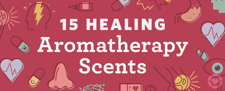 Healing Aromatherapy Scents + How to use them [Infographic] | ecogreenlove