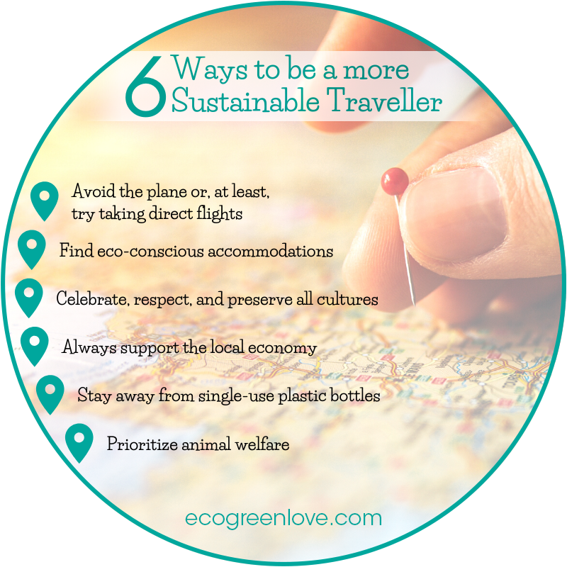 6 Ways to be a more Sustainable Traveller | ecogreenlove