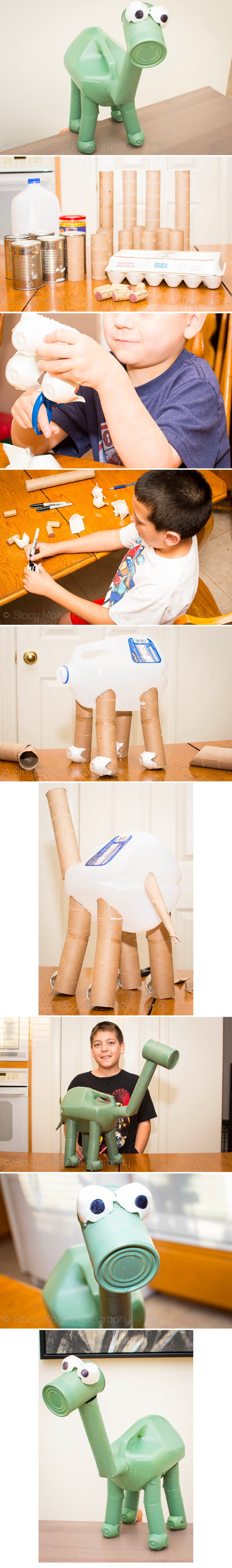 Dinosaurio Reciclado • Día de la Tierra | ecogreenlove