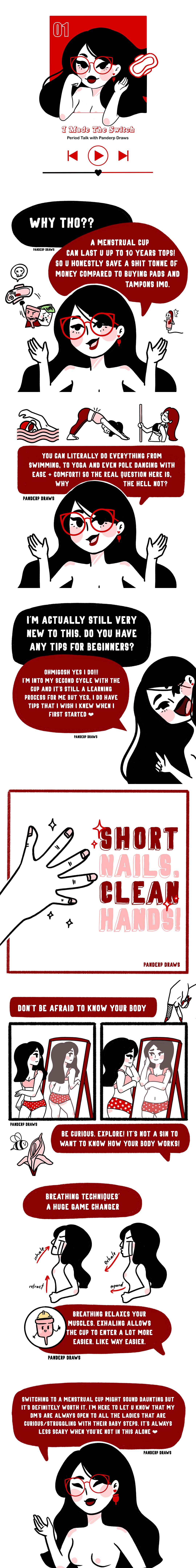 Menstrual Cup [Visual by Panderp Draws] | ecogreenlove