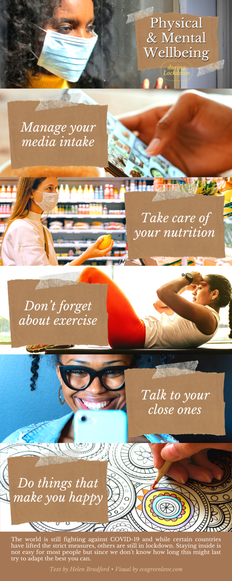 Tips for your Physical & Mental Wellbeing during Lockdown | ecogreenlove