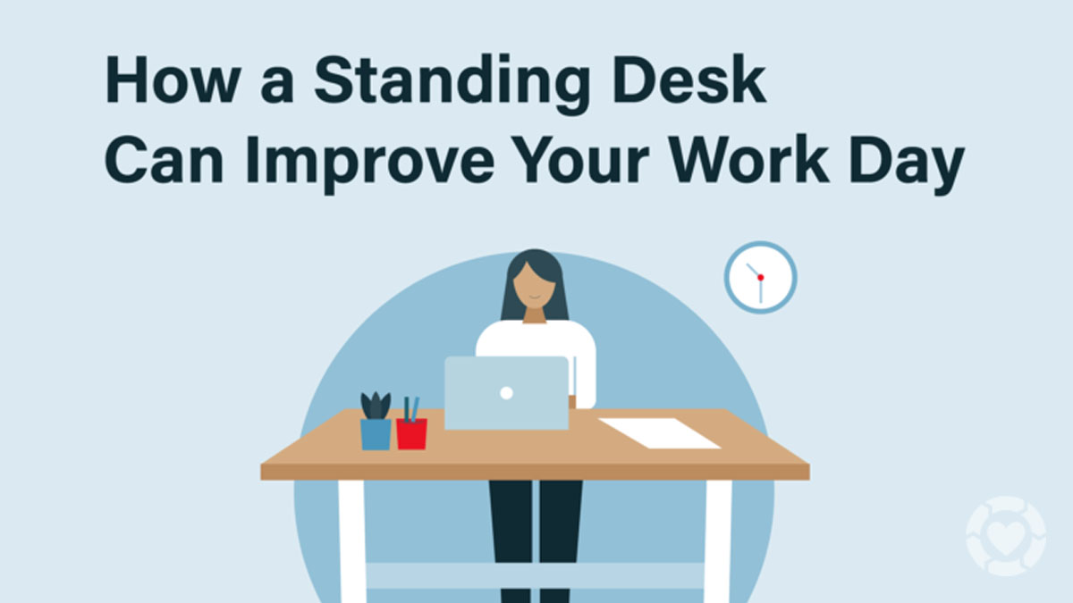 The benefits of standing desks to improve your workday [Visual]