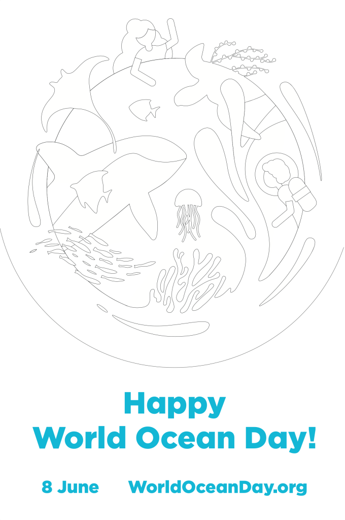 World Ocean Day [colouring page] | ecogreenlove