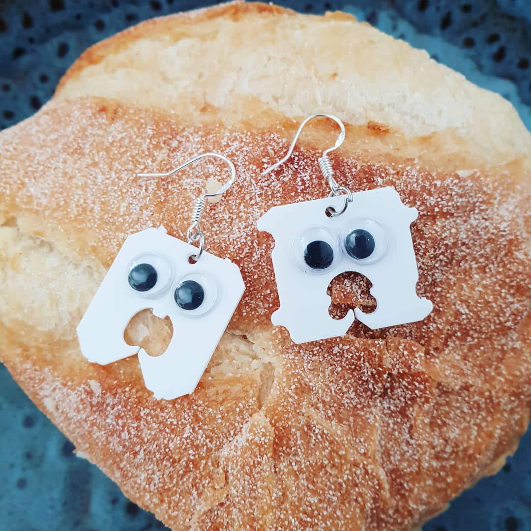 Upcycle Bread Clips • Earrings| ecogreenlove